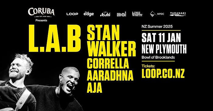 L.A.B, Stan Walker & Friends - New Plymouth