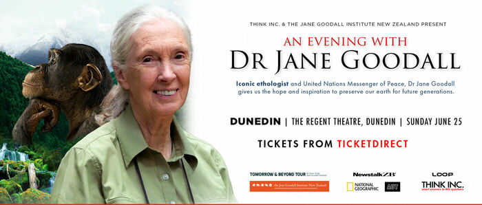 An Evening with Dr Jane Goodall - Dunedin