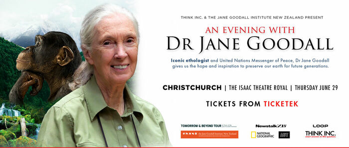 An Evening with Dr Jane Goodall - Christchurch