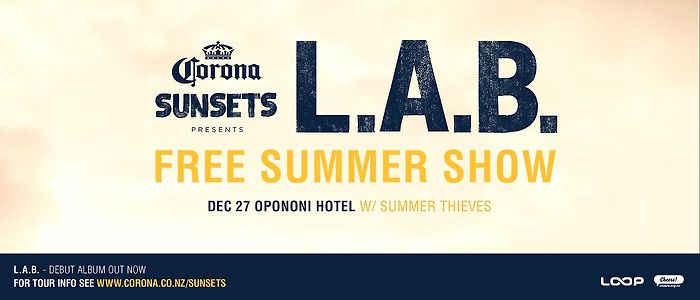 Corona Sunsets Presents L.A.B. - Opononi
