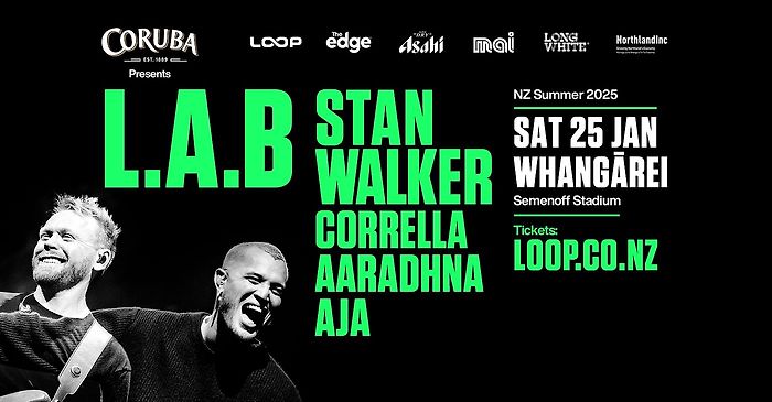 L.A.B, Stan Walker &amp; Friends - Whangārei