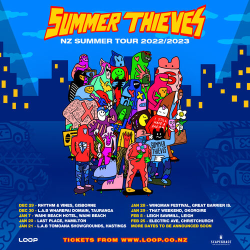 Summer Thieves 2023 NZ Summer Tour