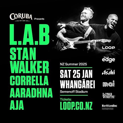 L.A.B, Stan Walker & Friends - Whangārei